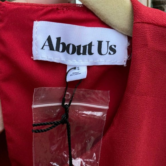 REVOLVE Women's Naya Ruffle Shoulder Blouse  Red S - Picture 7 of 10